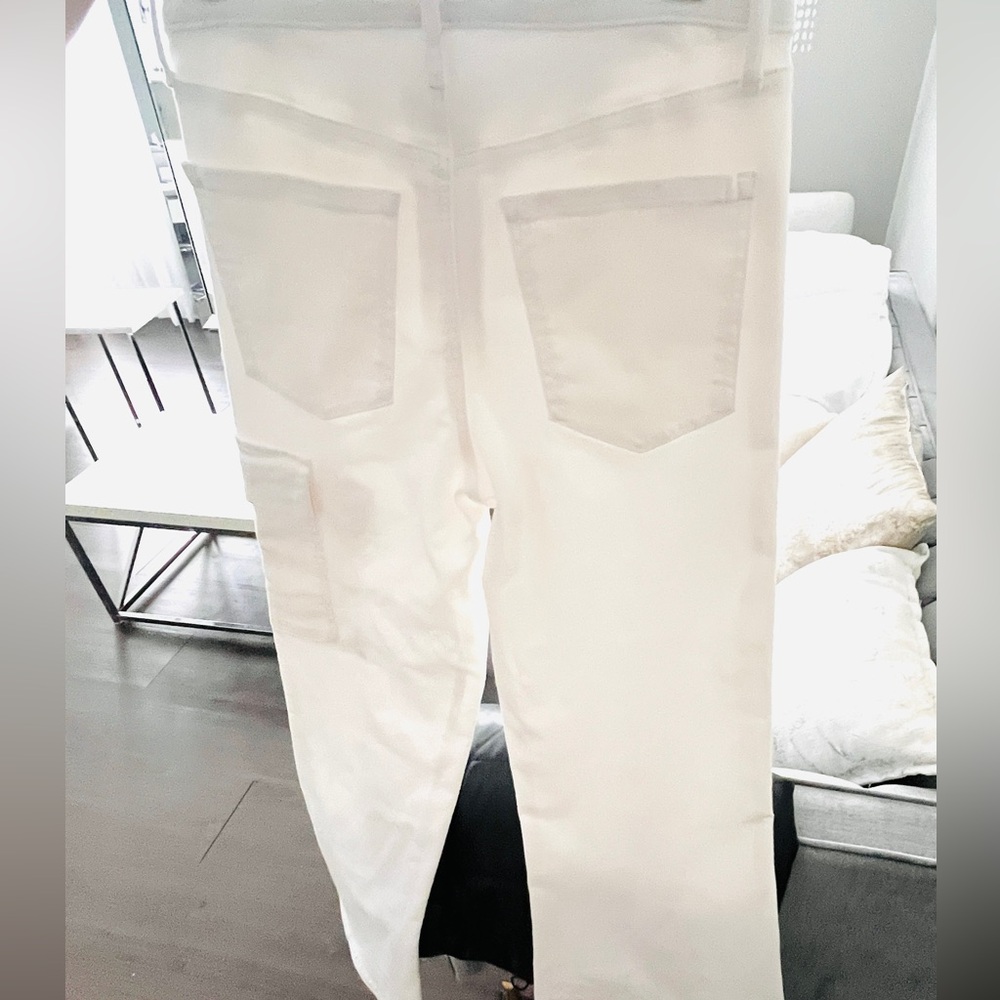 ultra high rise flare cargo pant